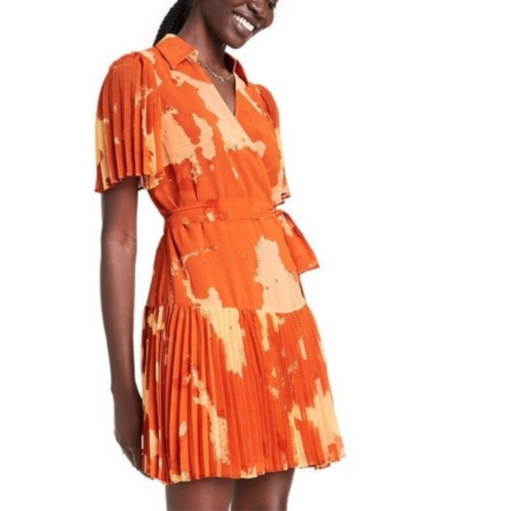NWT Alexis, Orange Wrap Dress